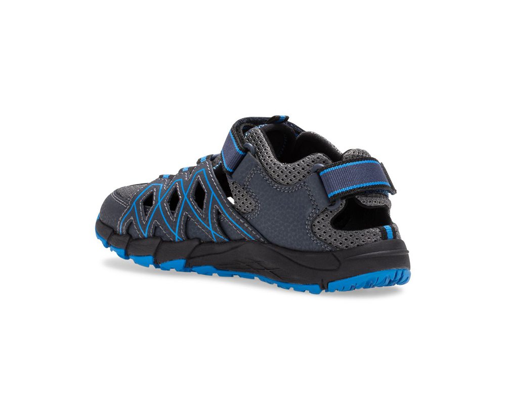 Buty Trekkingowe Merrell Dziecięce Granatowe - Hydro Moc Quench - 583046-YBN